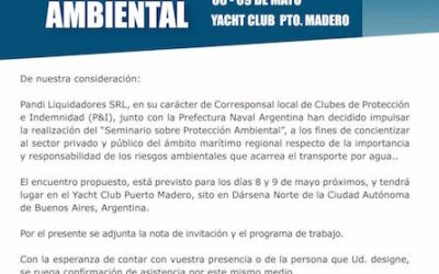 SEMINARIO PANDI SOBRE CONTAMINACIÓN MARINA 8 Y 9 DE MAYO DE 2017